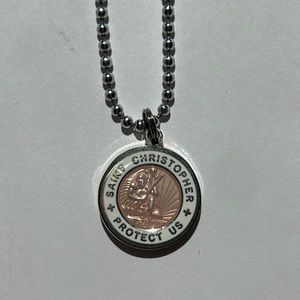 Saint Christopher Medallion Necklace